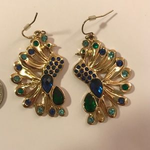 Lilly Pulitzer gold Peacock earrings